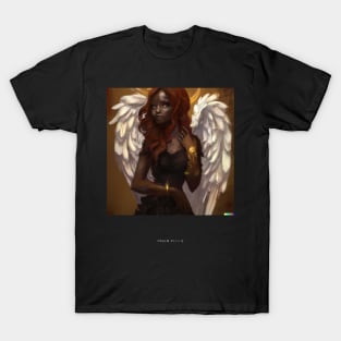 Black Female Angel T-Shirt